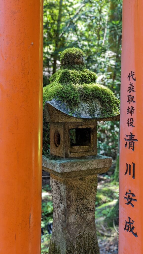 lanterne au Fushimi Inari Taisha de Kyoto