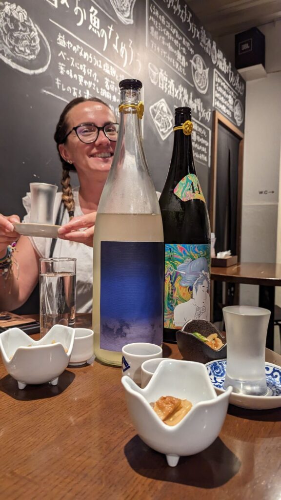 Saké tasting à Kyoto