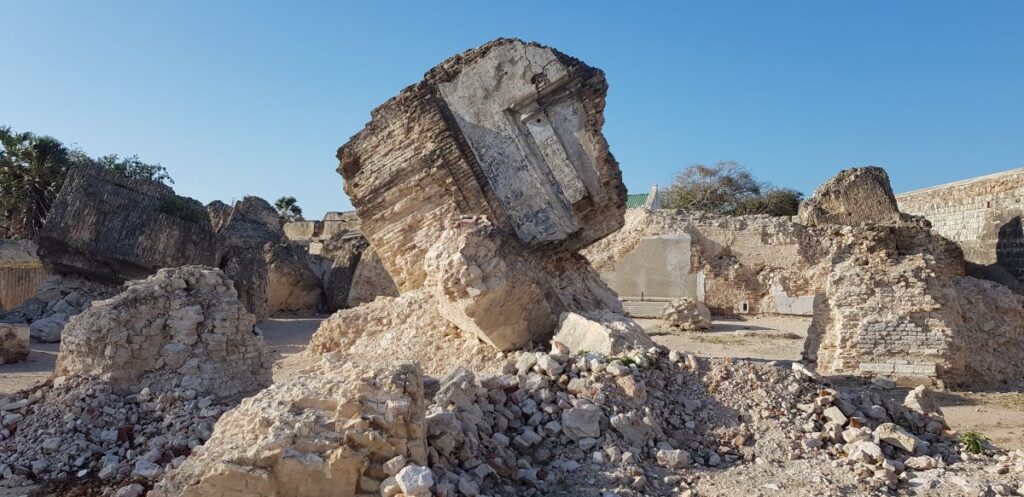 Les ruines du fort de Jaffna au nord du Sri Lanka