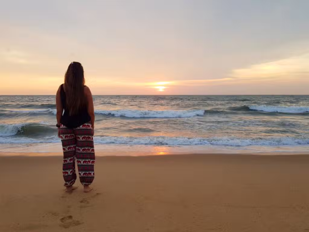 Coucher de soleil à Negombo
