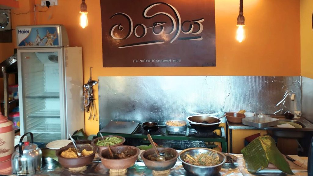 Manger du rice and curry à Kandy