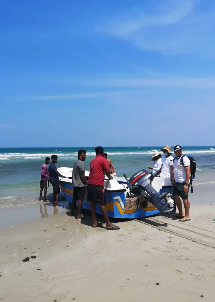 Les pêcheurs sur les îles de Jaffna au Sri Lanka