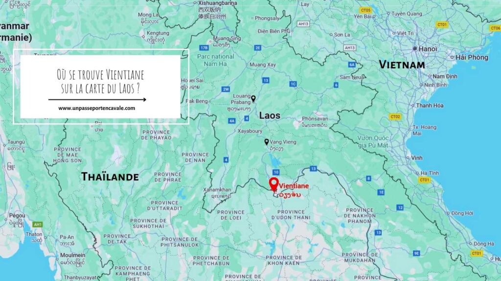 Ou se trouve Vientiane au Laos ?