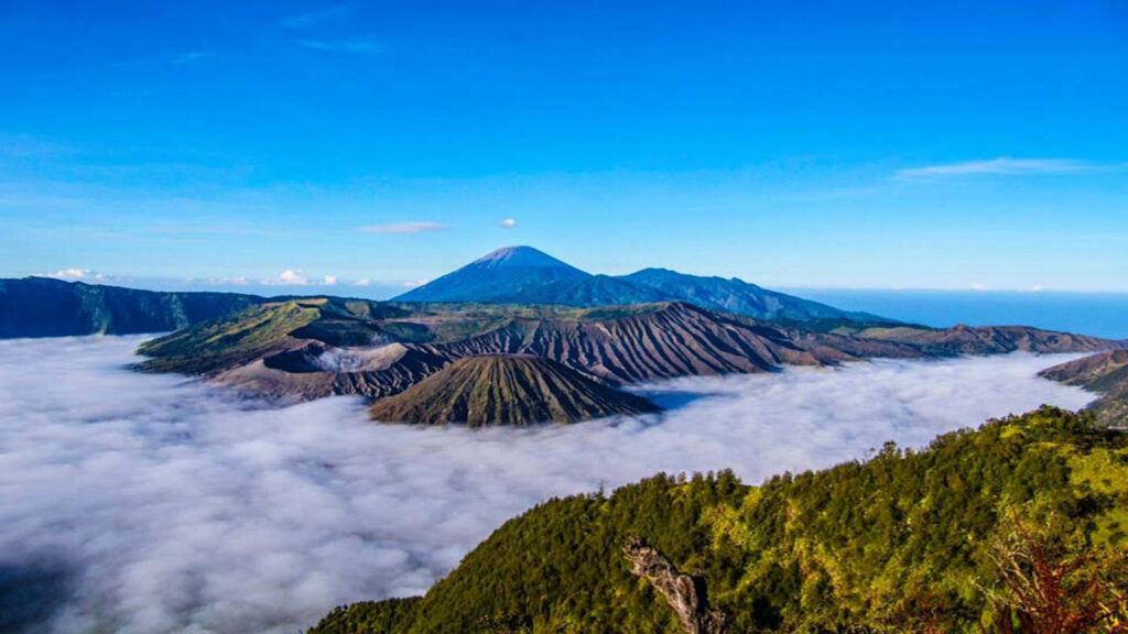 Volcan bromo lever du soleil