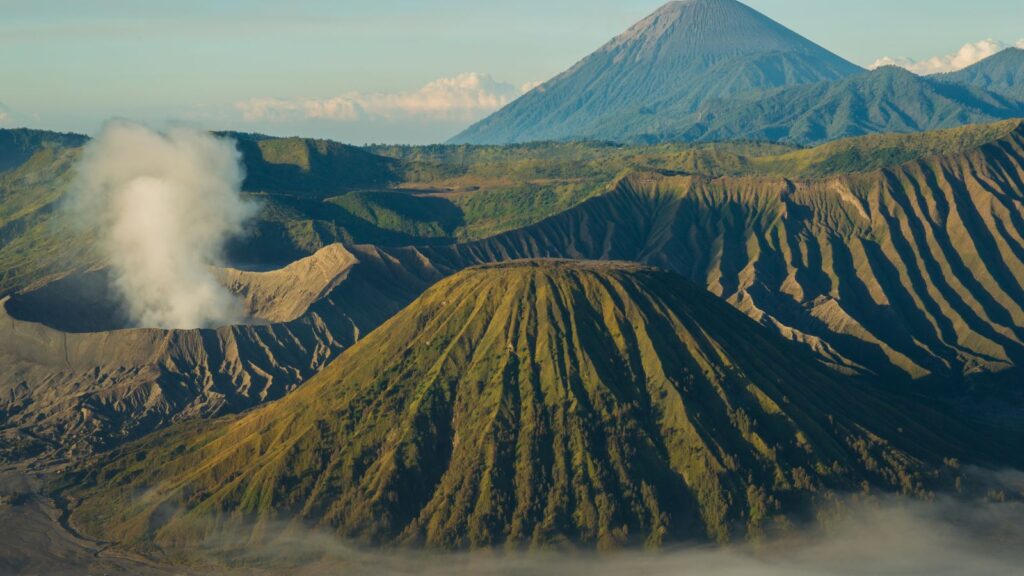 Le mont bromo sur l'île de Java