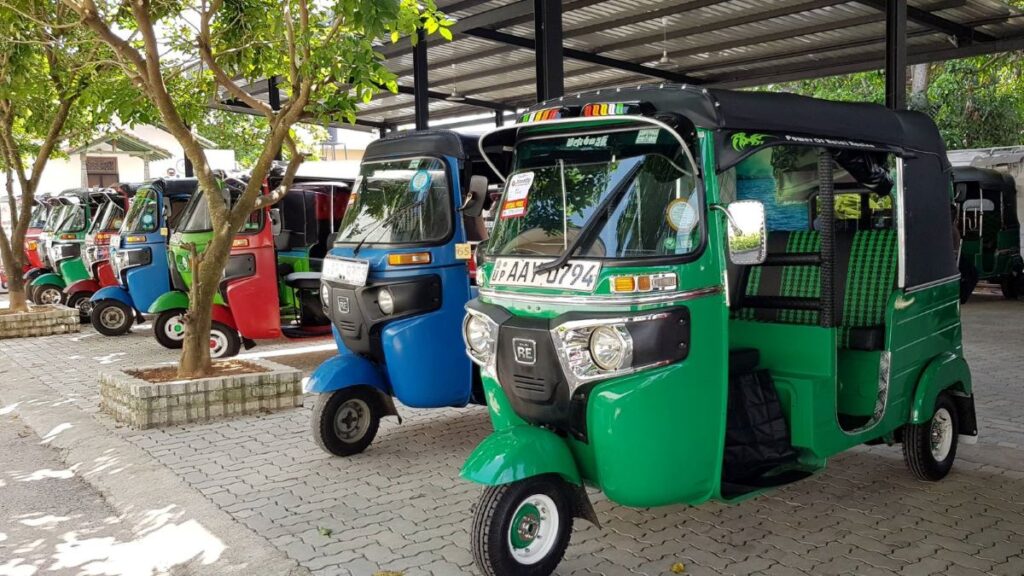 Les tuks tuks au Sri Lanka