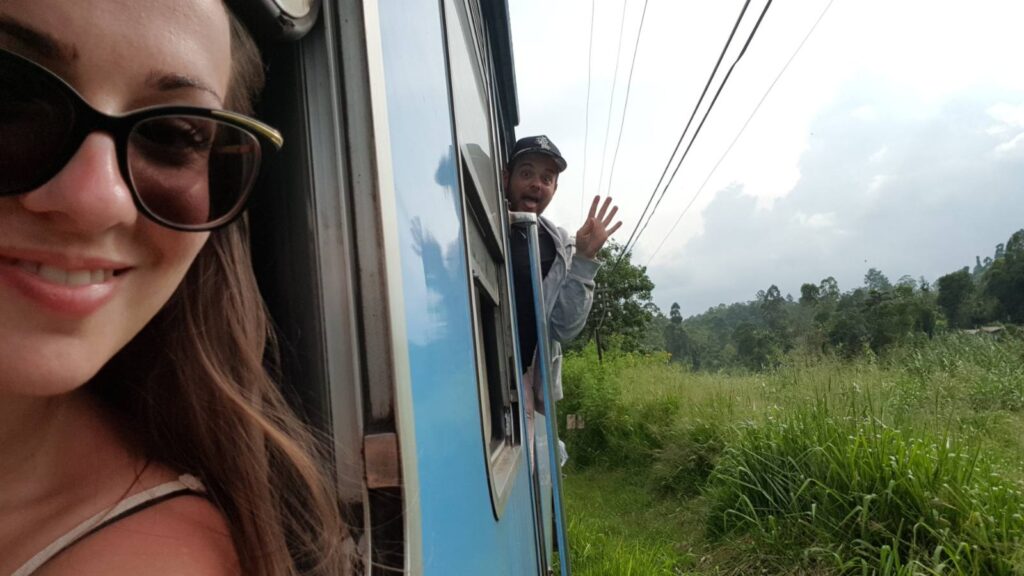 Toujours fun de prendre le train au Sri Lanka