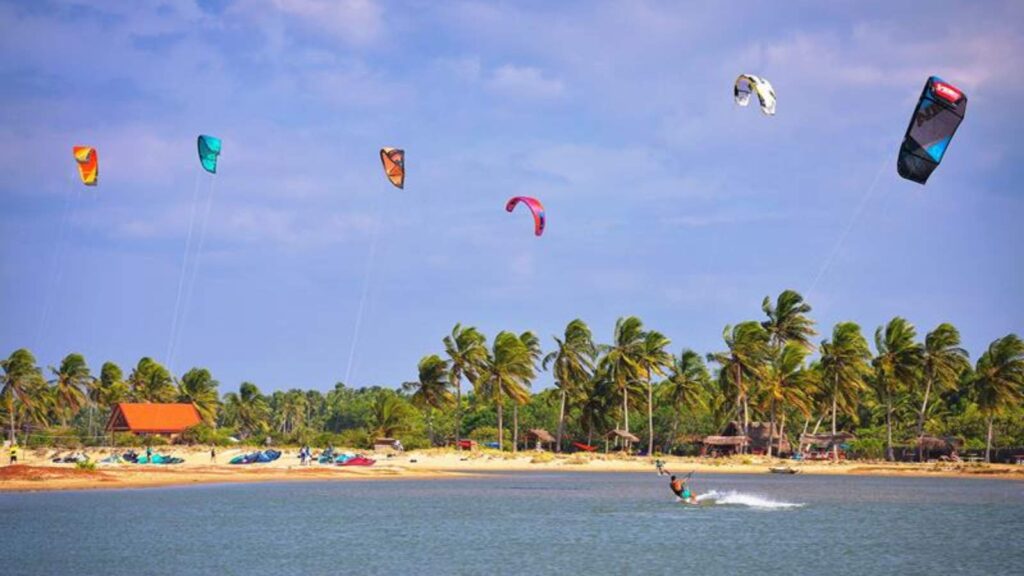 Faire du kitesurf à kalpitiya