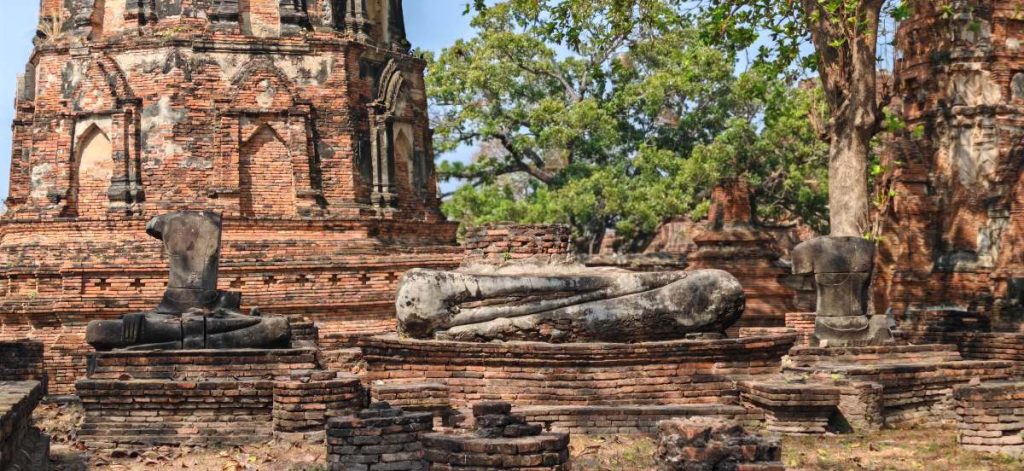 Le site archéologique d'Ayutthaya en Thaïlande