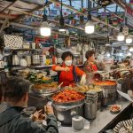 Le marché de Gwangjang à Séoul