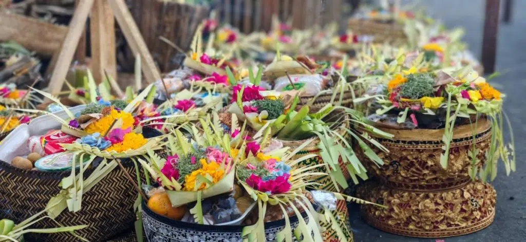 Les offrandes à Bali
