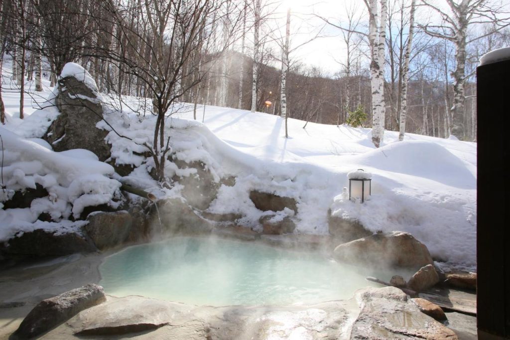 onsen dans les alpes japonaises