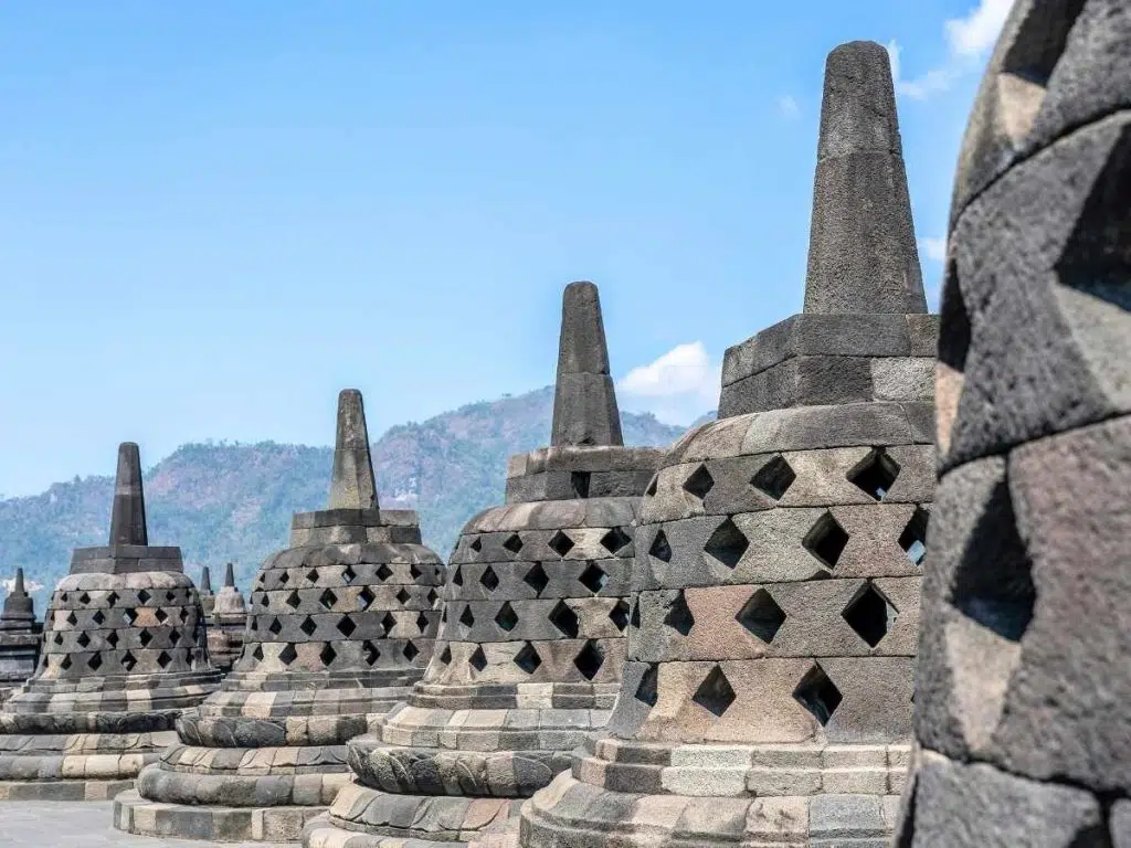 Temple Borobodur à Java en Indonésie